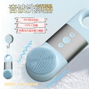 洗顔ブラシ 電動洗顔ブラシ洗顔ブラシ 洗顔器 電動 IPX7防水 シリコン 音波 摩擦レス スキンケア 美容家電 温冷機能 赤青光ケア 温冷ケア 振動 毛穴ケア...