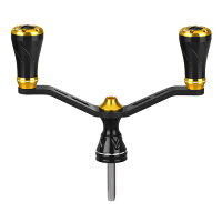 【送料無料】ゴメクサス(Gomexus)ダブルハンドルシマノダイワ供回り式スピニングリール専用98mmカーボン製
