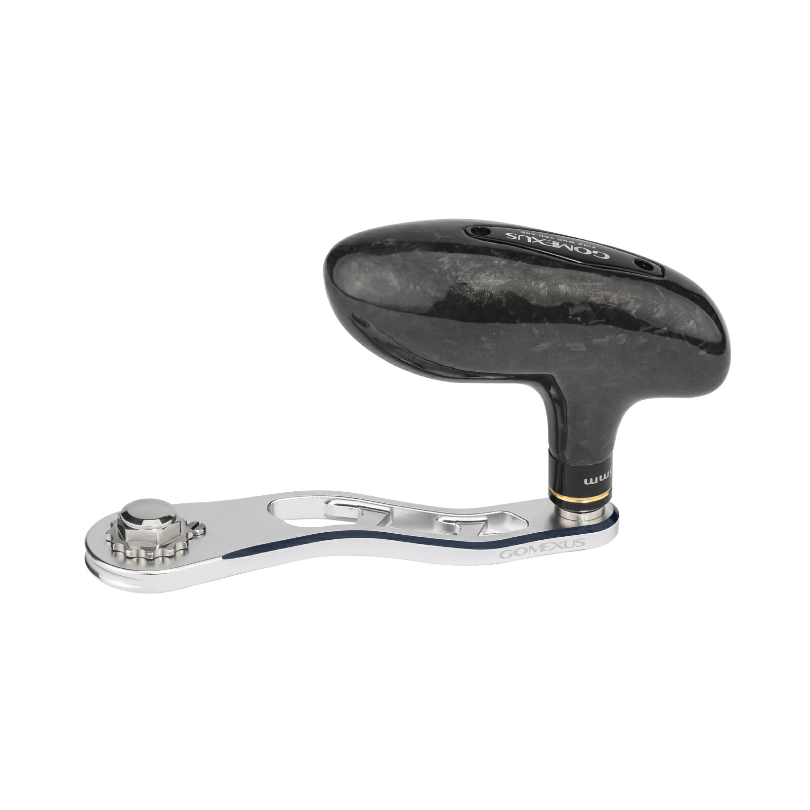 ゴメクサス リールハンドル LM95-F85 ハンドルノブ付き カーボン製 シングルハンドル 95mm シマノ ダイ..