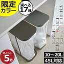 【特典付き】【限定カラー】【全18種】ゴミ箱 キッチン ふた付き 分別 おしゃれ 30リットル 30L 45リットル 45L ごみ袋ホルダー ゴミ袋スタンド 10～20L 10リットル 20リットル 約幅15cm 約幅20cm 約幅30cm 横開き スリム( 山崎実業 分別ゴミ袋ホルダー ルーチェ LUCE )