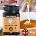 マヌカハニー MGO550+ 500g ［Australia's Manuka］ UMF15+相当 モノフローラル ギフト 高級 生 はちみつ 蜂蜜 天然 オーストラリア 非加熱 無農薬 オーガニック 入学祝い プレゼント 贈答 まぬかはにー コンビニ受取可