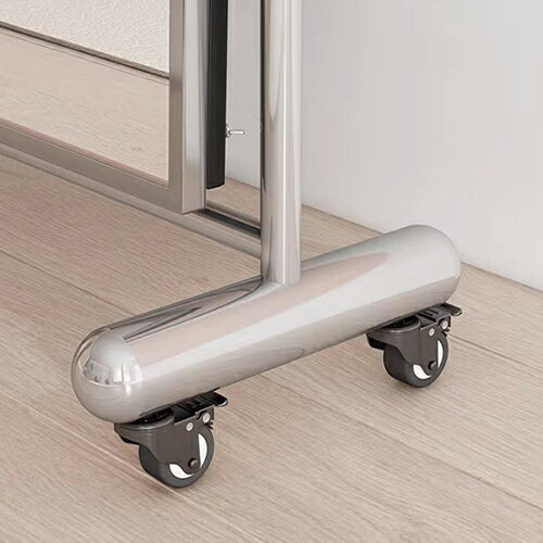 スタンドミラー 鏡 全身 姿見鏡 全身鏡 姿見 服替え ファッション 韓国風 モダン かがみ おしゃれ 大型 立てかけ 大きい シルバー ゴールド ブラック 金属 3色 玄関 寝室 キャスタータイプ 移動自由 ミラー 固定 北欧風 一人暮らし 運ぶやすい 軽い [3]