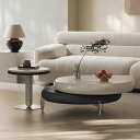 ネストテーブル サイドテーブル センターテーブル 机 ローテーブル テーブル 円形 在宅 来客用 丸型 可愛い 高級感 コーヒーテーブル 丸テーブル コンパクト...