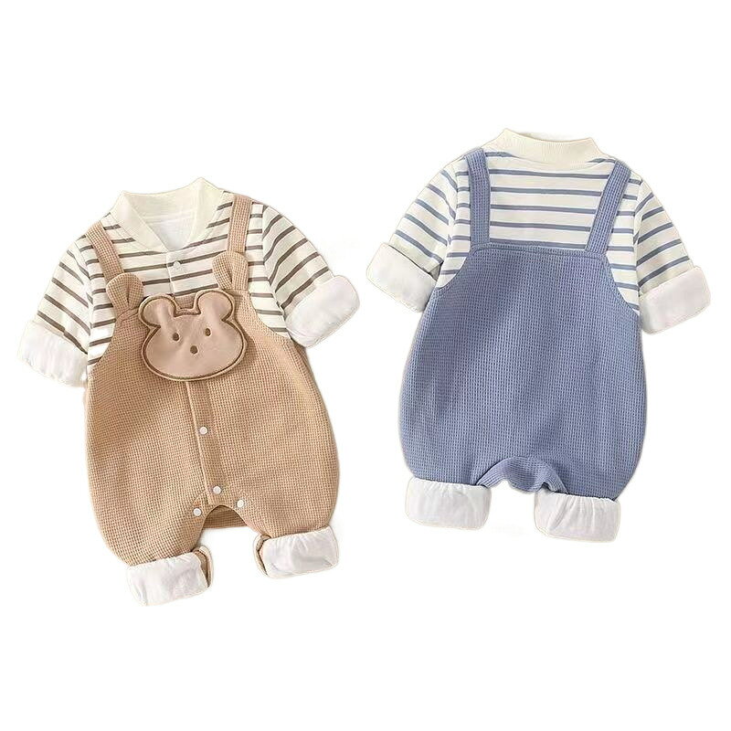 Rakuten - ベビー服 男の子 カバーオール ロンパース 長袖 赤ちゃん服 前開き 子供服 新生児服 通園通学