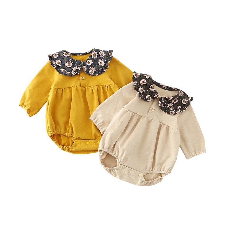 ベビー服 ロンパース 女の子 長袖 赤ちゃん服 秋冬 セレモニー服 撮影 ヘアバンド ソックス チェック柄