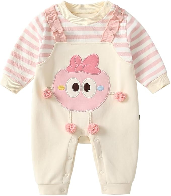 商品情報 【商品名】 ベビー服 女の子 カバーオール ロンパース 新生児服 子供服 可愛い 出産祝い ギフト 誕生日 【商品仕様】 カラー：ピンク サイズ：66 73 80 90 【おススメポイント】 肌ざわり良好-綿95%・ポリウレタン5%の柔らかくて伸びる素材。吸湿性に優れ、肌ざわりが良いので、赤ちゃんもご機嫌に過ごせます。 しわになりにくい&弾力性あり-動きが活発になるのを考慮し、下半身はポリエステル75%・レーヨン20%・ポリウレタン5%をブレンド。弾力性があり、しわになりにくいので、お出かけ先でもぱりっとしたシルエットをキープします。 おしゃれ見え-胸元のうさぎの刺繍と、リボンとドット柄がとってもキュート！ 見た目は2枚重ねのようでおしゃれ感たっぷりながら、実はカバーオールなので着やすさも抜群です。 着替えが楽々-肩部分と股部分にスナップボタンを配置。わずらわしい頭を通す作業が少なく、立ったままや寝たままでもスムーズに着脱とおむつ交換ができ、ママの負担を軽減します。 外出にぴったり-スポーティーでかわいいパーカー風のデザイン。袖口と足首にはフィット感のあるリブ編みを採用しているので、寒い日のお出かけにも最適。フードを合わせれば、より一層おしゃれにコーディネートできます。 【在庫に関して】 在庫数の更新は随時行っておりますが、お買い上げいただいた商品が、品切れになってしまうこともございます。その場合、お客様には必ず連絡をいたしますが、万が一入荷予定がない場合は、キャンセルさせていただく場合もございますことをあらかじめご了承ください。 【納期について】 ◆納期について商品ページに記載されています。ご参考の上でご購入ください。 ◆注文個数によりお届け日が変わることがあります。至急の場合、予め使用希望日をご連絡ください。 ◆天候や交通事情等の都合により配送期間は前後いたします。予めご承知下さいませ。 【返品・交換について】 商品の手配後はご注文内容変更・キャンセルを承ることができなくなりますのでご了承ください。万が一お届け商品がご注文内容と異なったり、欠陥、汚損があった場合、交換、もしくは返金させて頂きます。 【注意事項】 ▲サイズは素人採寸のため、1-3cm前後の誤差が生じる場合がございます。予めご了承下さいませ。 ▲モニターの発色の具合によって実物とと色が異なる場合がございます。実物に近いカラーはカラーバリエーションをご参考ください。 ▲商品発送後の住所変更、サイズとカラーの変更、キャンセルはお受けできません。 ▲初期不良品以外の返品、返金はお受けできませんので、予めご了承ください。 ▲イメージ違い、サイズ及びカラーの買い間違えなどによる返品、返金、交換はお受けできません。予めご了承ください。 ▲万一汚れや破損などの不良品が届いた場合、必ず到着日を含め3日以内にご連絡をください。 ▲現在、弊ショップの包装につきましては、簡易包装にて郵送しておりますので、プレゼント用のラッピング包装、熨斗の添付はできません。ご了承の上で、お買い上げください。 ▲輸入品のため、メーカーや仕入先の在庫保管方法の違いや、長距離輸送や航空輸送により、多少細かなキズや汚れ等が見られる場合がございます。 ▲ご存知の通り海外の工場での縫製は日本の工場と比べますと、細かい点で雑に見えるものがございます。不良品ではありません。