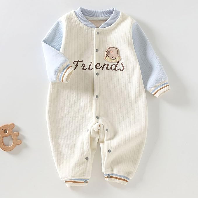 【店内全品先着20名様限定20％OFFクーポン】ベビー服 男の子 女の子 新生児 服 ロンパース ジャンプスーツ カバーオール 肌着 長袖 冬 秋 赤ちゃん 服