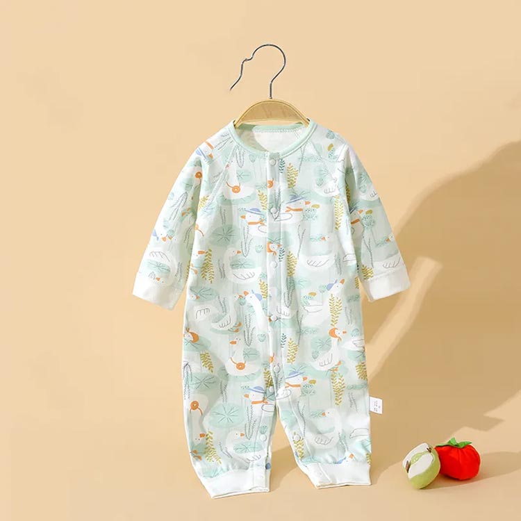 Rakuten - ロンパース パジャマ キッズ オールインワン ベビー服 子供服 つなぎ オーバーオール 女の子 おしゃれ ベビー 総柄 ベビー 長袖 肌着 出産祝い ギフト 部屋 乳児服 肌に優しい 柔らかい 韓国風 通気性に優れる お出かけ かわいい キッズ 出産 七五三 出産祝い 出産祝い