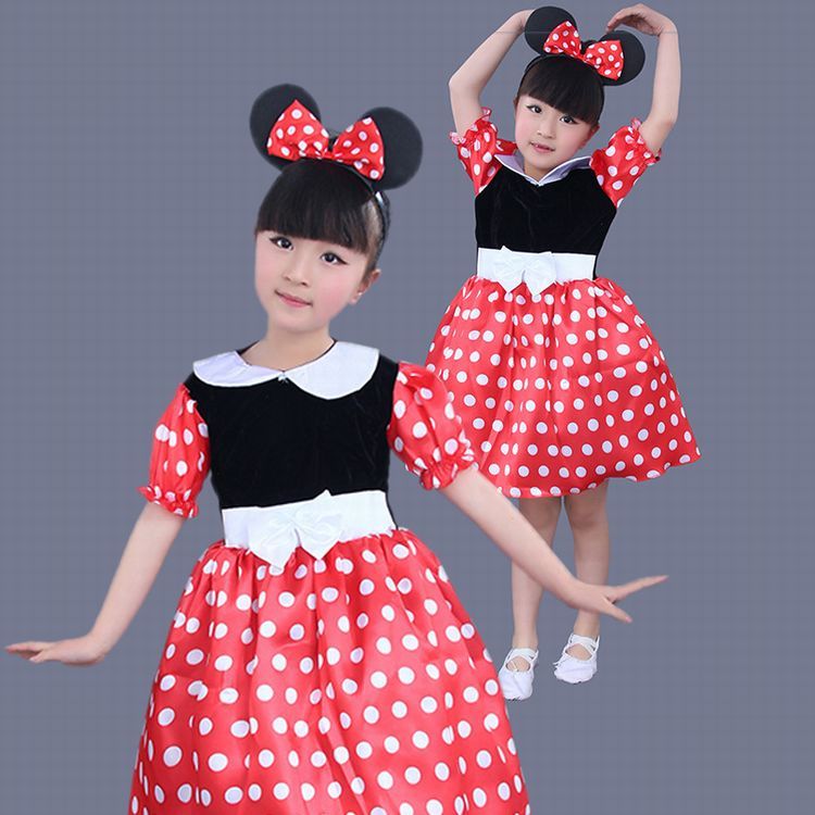 Rakuten - 子供ワンピース キッズ 女の子 子供服 ハロウィン 衣装 演出服 仮装 ドレス コスプレ 子供ドレス ドット柄子 子供