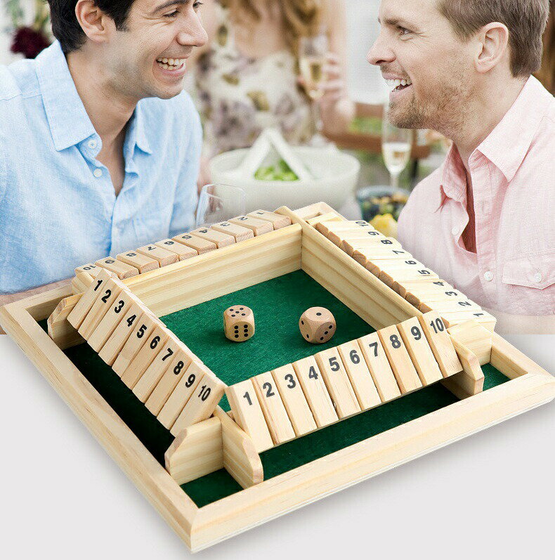 Rakuten - シャット ザ ボックス｜サイコロゲーム 親子で遊べるテーブルゲーム｜数字 計算力アップにも｜ギフトにも最適 1〜4人用｜知育玩具 計算力アップにも｜ギフトにも最適 親子で遊べるテーブルゲーム｜数字 ボックス｜サイコロゲーム