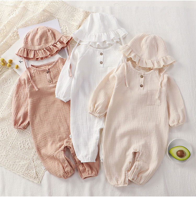 ベビー服 ロンパース 男の子 パジャマ 帽子 新生児肌着 子供 快適 綿100％ 乳児 春...