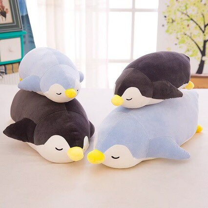 Rakuten - ぬいぐるみ クッション 抱き枕 ペンギン かわいい 大きいサイズ 小さいサイズ もっちり 柔らかい もちもち 可愛い 子供 大人 洗える 寝具 添い寝 おもちゃ 動物 お癒しグッズ 誕生日 入学祝い バレンタインデー クリスマス プレゼント