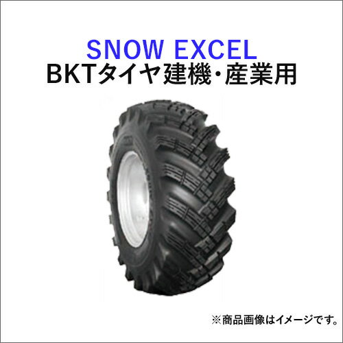 BKT建機/産業用タイヤ(チューブレスタイプ)　SNOW EXCEL　16.9-24　PR12　TL　1本