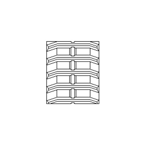 東日興産 ハーベスタ マニアスプレッター用 ゴムクローラー HB359048 350x90x48 2...