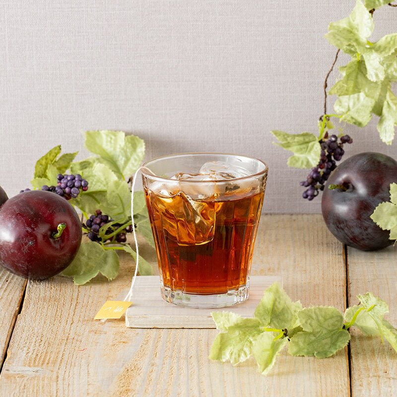 プラムの紅茶　4ティーバッグ　　季節限定　数量限定　ティーパック　紅茶　フレーバーティー　　アイスティー　ミルクティー　チャイ　水出し　ボトル用　霧ト晴レ　霧と晴れ　kiritohare