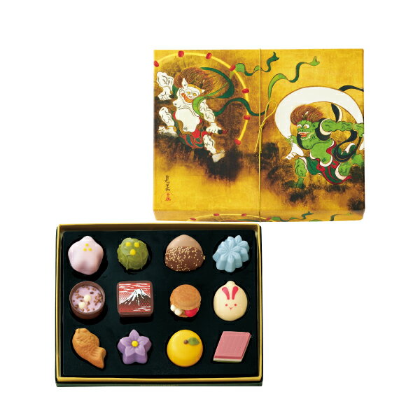 304 和菓子しょこら D 12個 甘味画廊 バレンタイン2025 チョコレート アートのサムネイル