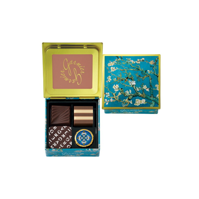 903 ガルニエ C 4個 ガルニエ バレンタイン2026 チョコレート アート缶