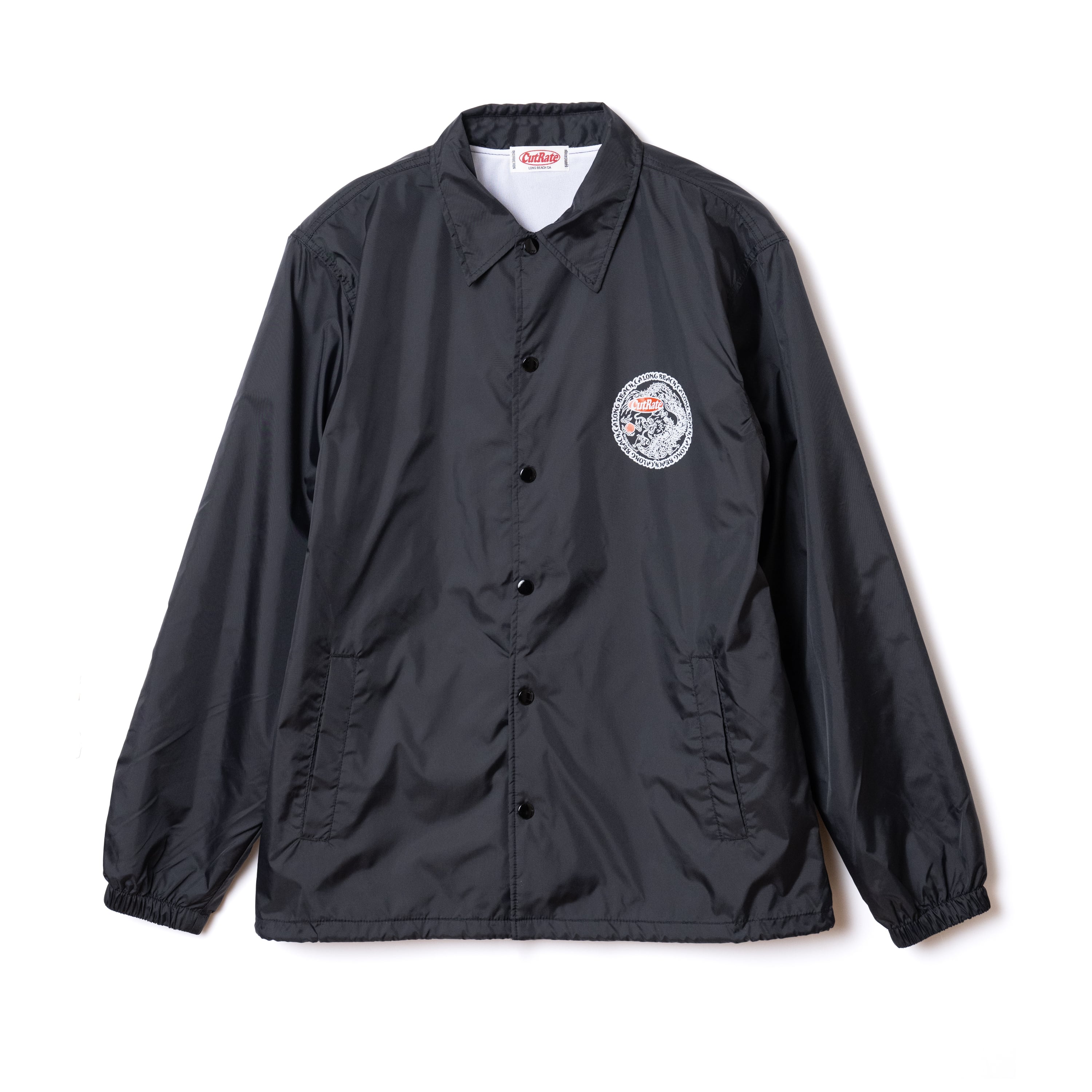 CUT-RATE(カットレイト)LONG BEACH CA DRAGON NYLON COACH JACKET