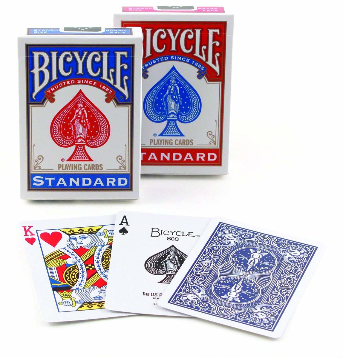 マジシャンも愛用しているトランプ   トランプ BICYCLE バイスクル マジック ポーカーサイズ １ダース 赤青 各6個 12個セット バイシクル 手品 マジシャン御用達 カード 