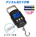 【訳あり】【送料無料】メジャー付き バックライト搭載 フィッシング 吊り下げ秤 電子秤 〜50kg デジタルスケール 計量器 釣り フック アウトドア 父の日 ...