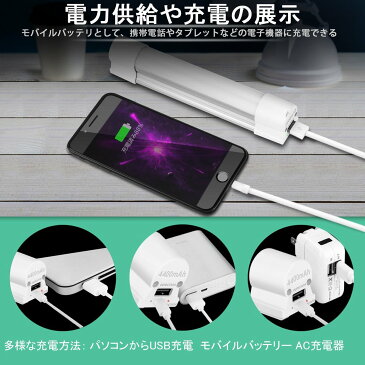 【60日保証付き】【送料無料】ledライト 作業灯 充電式 マグネット 4400mahモバイルバッテリー付き ワークライト 防災用品 アウトドア用品 キャンプライト 高輝度; 停電対策;SOS点滅 生活防水 多機能な非常照明器具【ポイント消化】