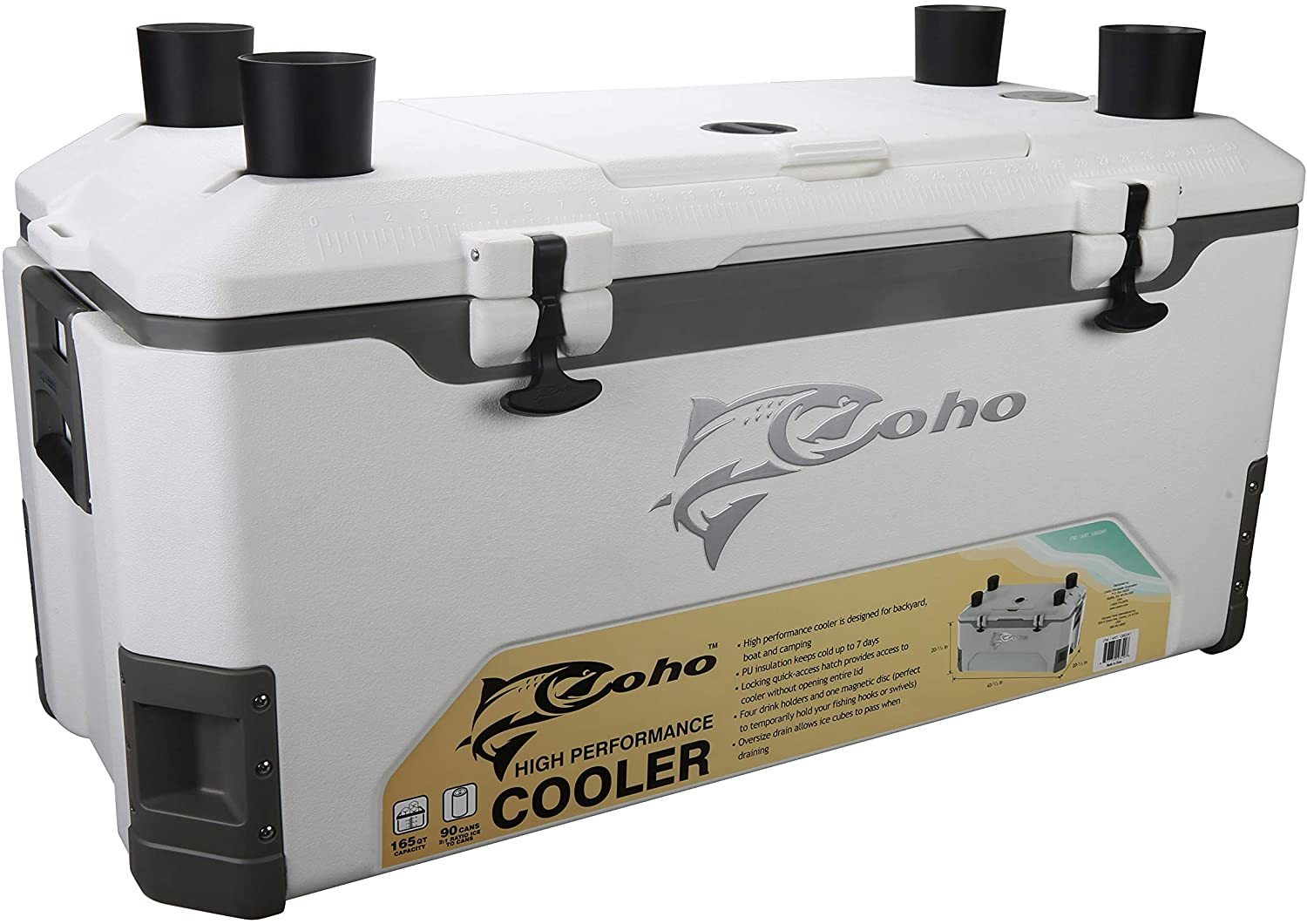 COHO コーホー 大型クーラーボックス 165QT 156L 最大保冷期間 7日間 特大 ビッグサイズ 大容量 漁 釣り アウトドア キャンプ バーベキュー レジャー通販格安セール情報 楽天 通販