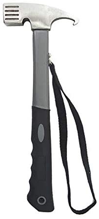 【再入荷】ペグハンマー高強度鋼 高耐久 多機能 テントハンマー ペグ抜き