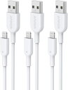 【送料無料】Anker PowerLine II ライトニングケーブル 3本セット MFi認証 超高耐久 iPhone 13 / 13 mini / 13 Pro / 13 Pro Max / 12 / iPad 各種対応 (0.9m ホワイト × 3本)