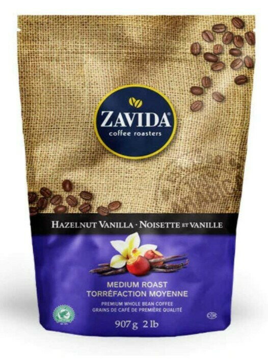 ZABIDA ザビダヘーゼルナッツ バニラ フレーバー コーヒー豆 908g カナダ産 ザビダ zavidaのサムネイル