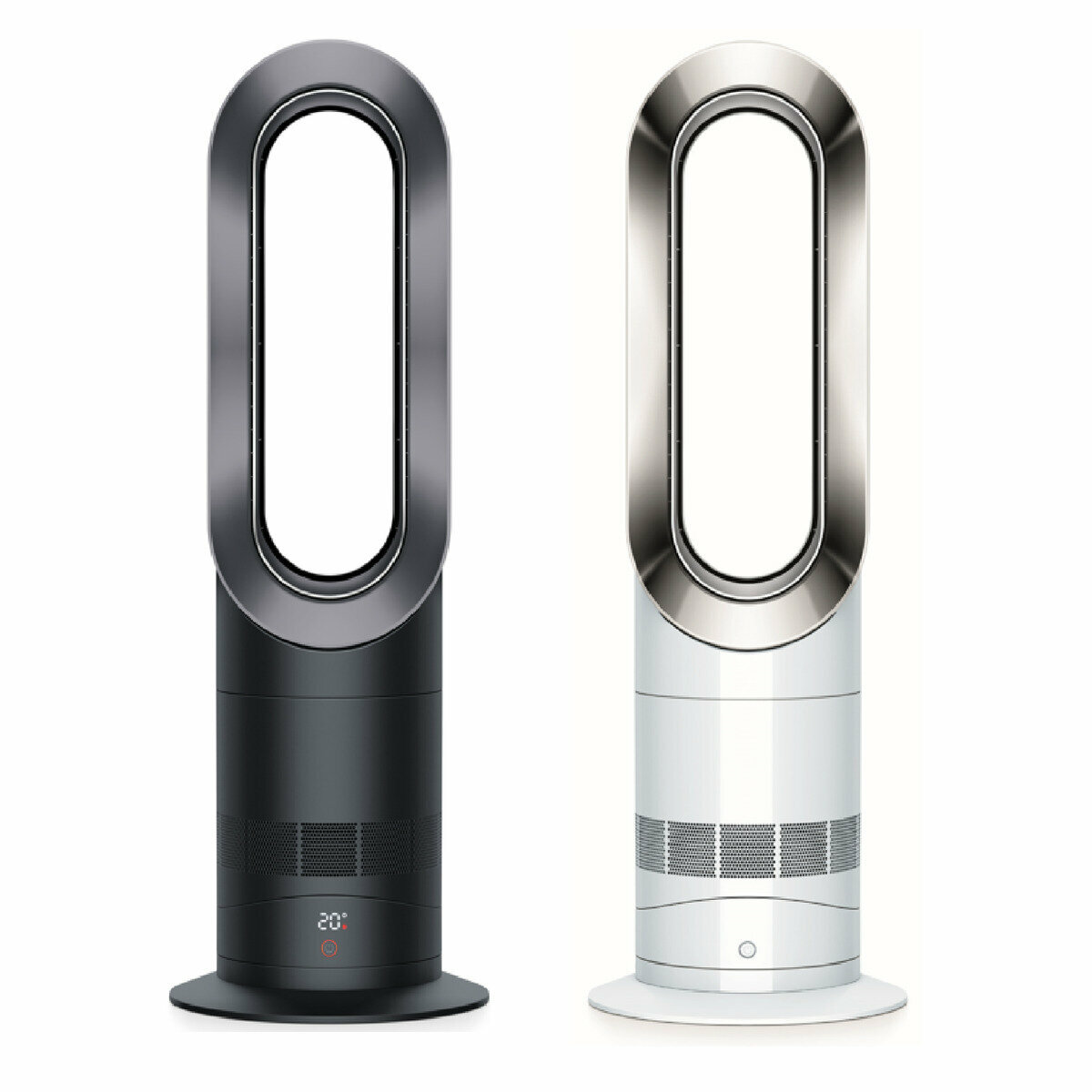 ダイソン Dyson Hot ＋ Cool AM09 ホワイト ニッケル ブラックアイアン WN BI Nファンヒーター 扇風機 暖房 ファンヒーター 一台二役 速暖 お手入れ簡単 掃除簡単 便利 快適 静音エアマルチプライヤー