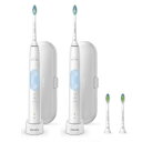 フィリップス 電動歯ブラシ フィリップス SONICARE ソニッケアー 電動歯ブラシ プロテクトクリーン 2本セット ＋替ブラシ2本付 HX6403/71 Sonicare protect オーラルケア ハミガキ 【ポイント消化】