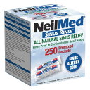 【リフィルのみ】 ニールメッド サイナス リンス リフィル 250包 洗浄ボトルなし Neilmed Sinus Rinse Refill 鼻うがい 鼻洗浄