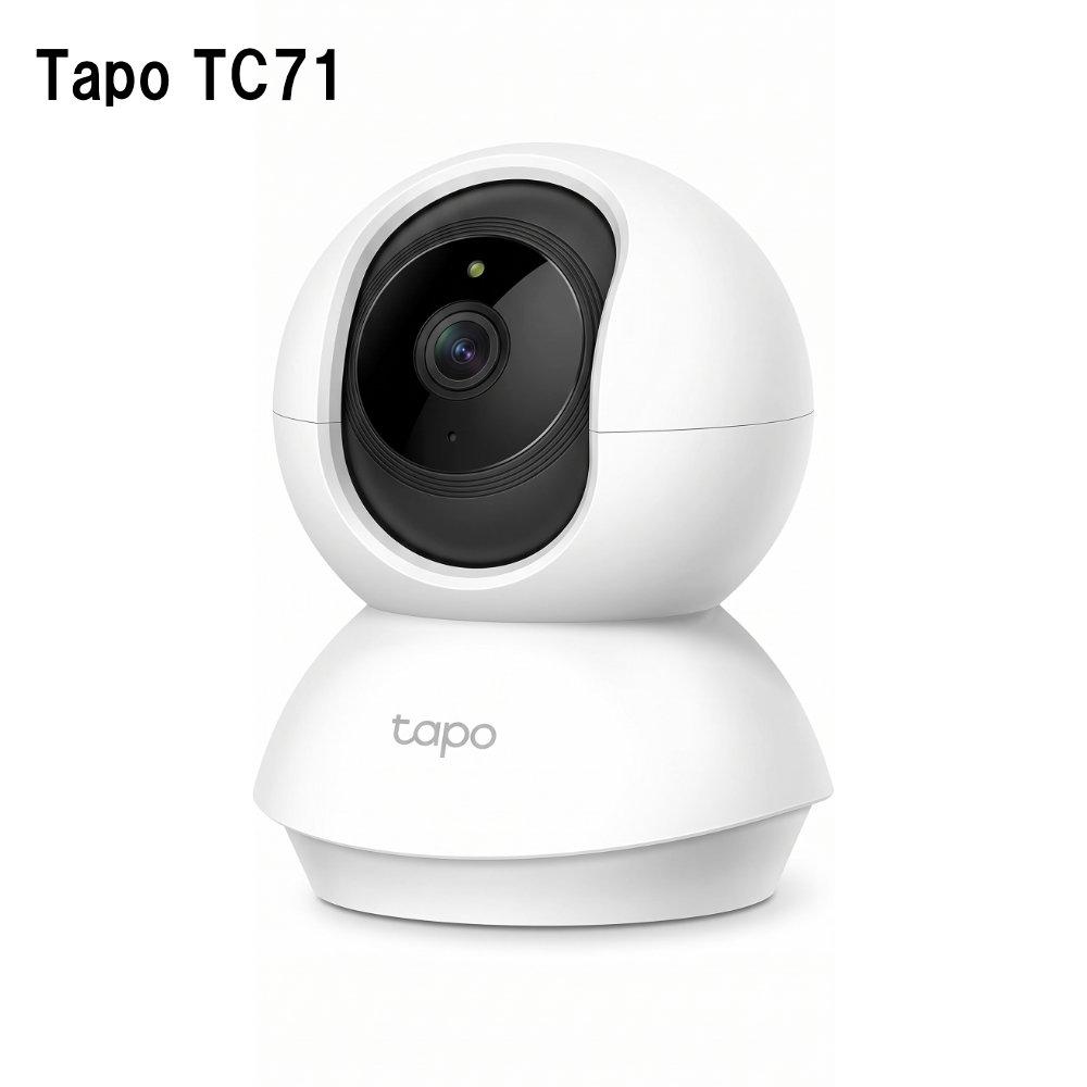 TP-Link Tapo TC71 2K �l�b�g���[�N Wi-Fi �J���� ����� �����J���� ��ԎB�e �p��/�`���g �c