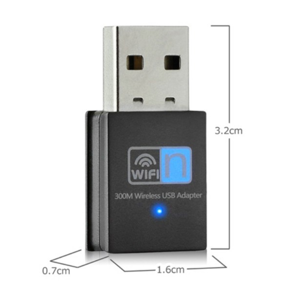 無線LANアダプター USB ワイヤレスWi-Fi 通信 無線LAN USBアダプター 高速300Mbps！Windows10 超小型 USB2.0 挿すだけ Linux など対応可能 送料無料