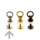 【ネコポス可】ニッケルメッキ金具 アット丸カン 内径10mm 2個 (4488)