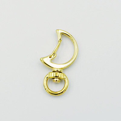 【ネコポス可】飾りキーホルダー 三日月 /G/1個/協進エル【9563】