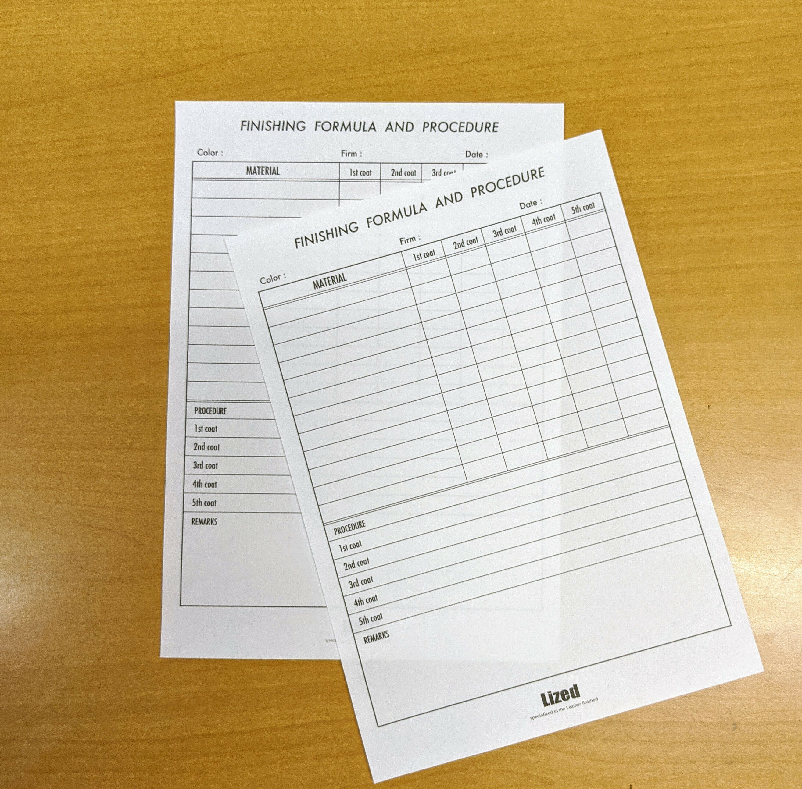 【ネコポス可】Lized 配合工程書/A5メモ帳【LP】