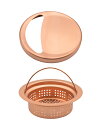 GAONA GA-PB028 流し用浅型ゴミカゴプレートセット(銅製)