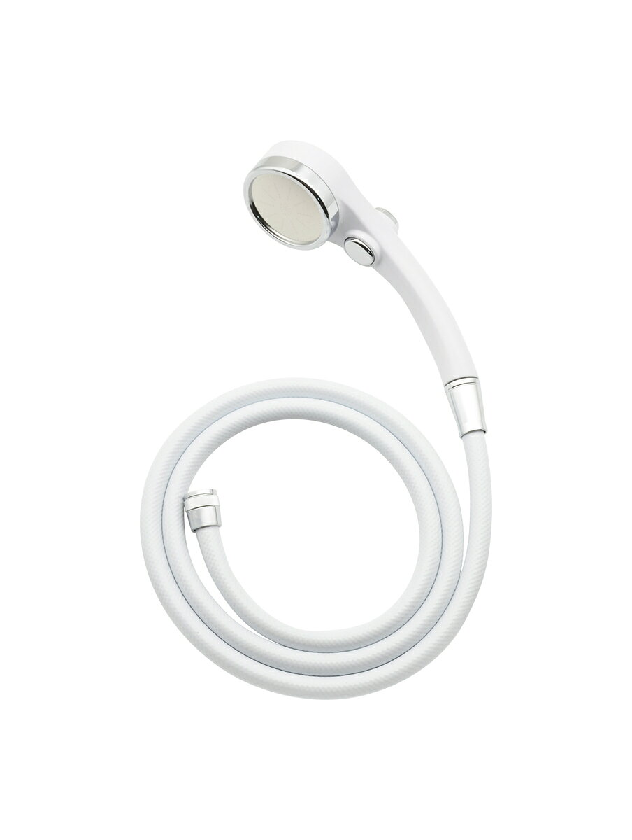 GA-FH036 これカモ シャワーヘッドとホースのセット 浄水 大型 ストップ (髪・肌にやさしい 塩素除去 節水 ホワイト)