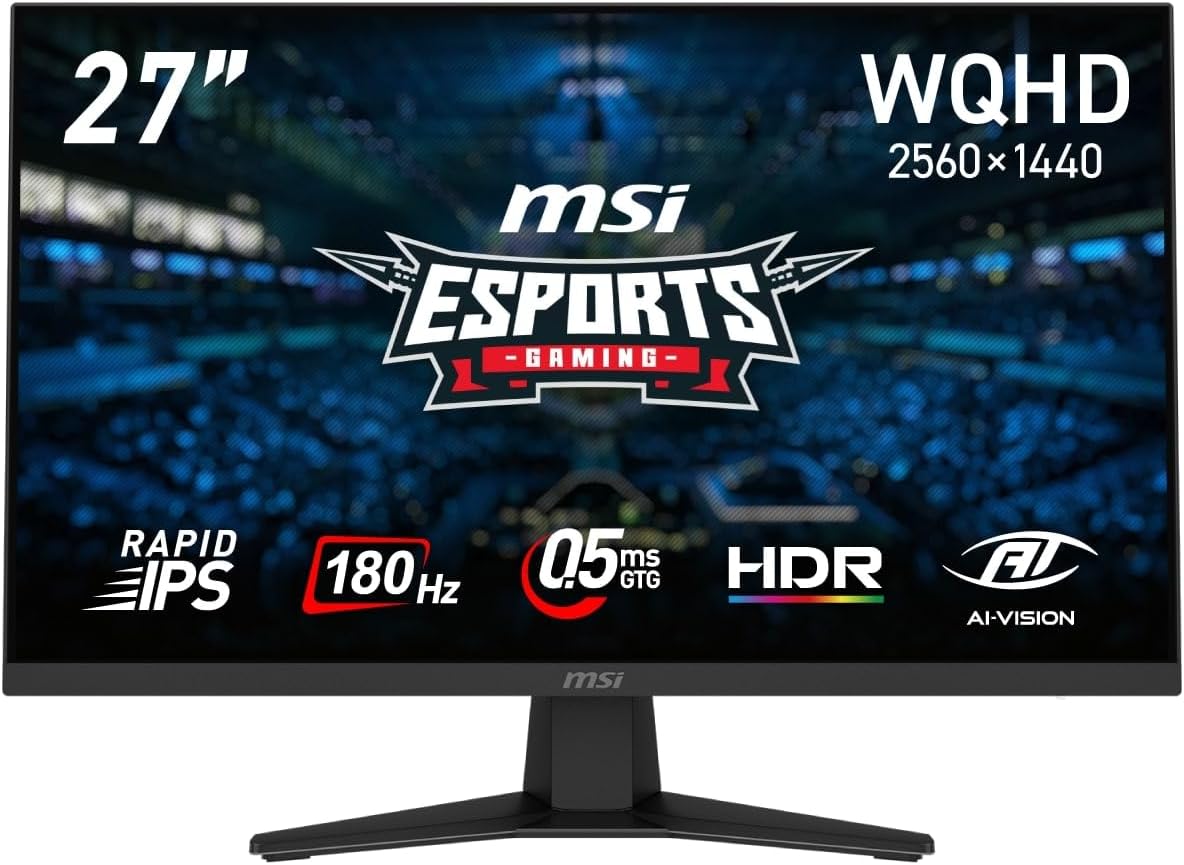 MSI G274QPF 27インチ WQHD180Hz 元箱あり スタンド未使用 Amazon.com: msi G274QPF-QD, 27