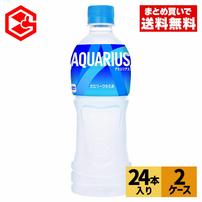 コカ・コーラ アクエリアス 500ml ペットボトル 24本入り×2ケース【送料無料】