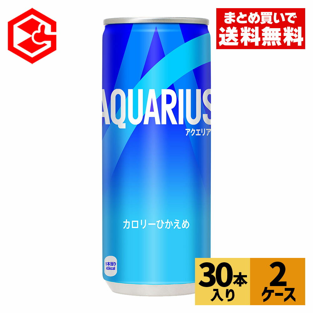 コカ・コーラ アクエリアス 250g 缶 30本入り×2ケース【送料無料】