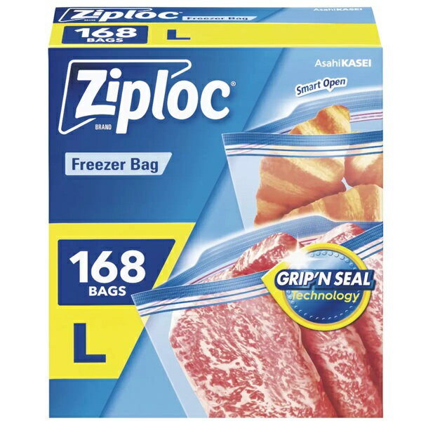 乐天商城 - 【Ziploc】【Lサイズ 168枚】ジップロックフリーザーバッグ 【コストコ通販】