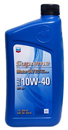 ★6本以上で送料無料★ 1本売り【ChevronSupremeoil】（10W-40）シェブロンエンジンオイル（カー用品）946ml×1本【アメリカ産】0.946L　CHEVRON1　Moter　Oil シェブロン　モーターオイル 10W-40W 　【アメリカ産】【コストコ通販】