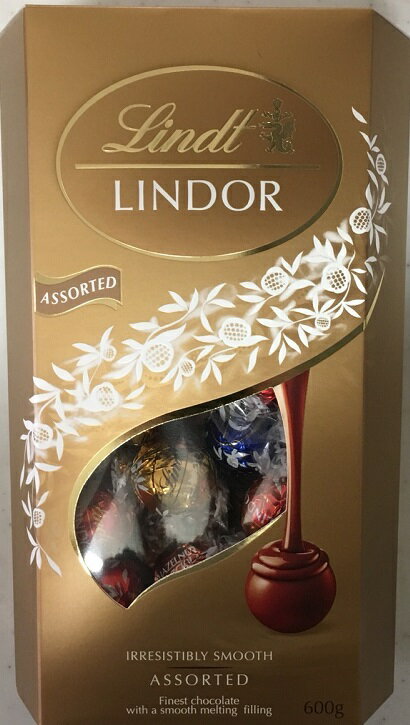 冷蔵便 クール便 送料無料【バレンタイン】リンツ　リンドール　チョコレート　スイーツLINDT LINDOR トリュフ チョコ 1袋　600g 約48個　お徳用 【クリスマス】プレゼント ギフト にも【コストコ通販】