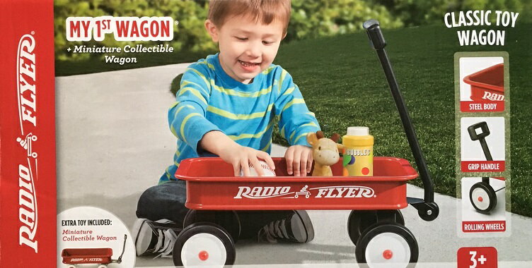 送料無料【Radio Flyer】ラジオフライヤー マイファーストワゴン #W8A 「RADIOFLYER　MY 1st WAGON」 クラシックトイワゴン ワゴン 玩具 おもちゃ 【キッズ/乗用玩具/子供用/練習用 】【クリスマス】【プレゼント】【コストコ通販】