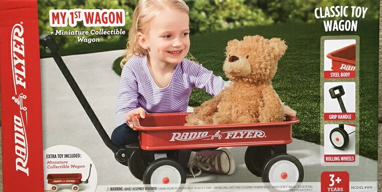 【Radio Flyer】ラジオフライヤー マイファーストワゴン #W8A 「RADIOFLYER　MY 1st WAGON」 クラシックトイワゴン ワゴン 玩具 おもちゃ 【キッズ/乗用玩具/子供用/練習用 】【クリスマス】【プレゼント】【コストコ通販】