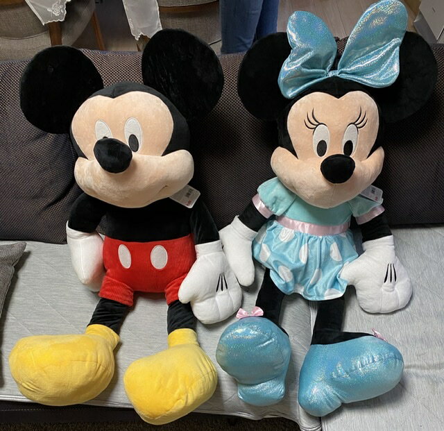 送料無料ディズニーぬいぐるみ　ミッキー/ミニー全長約91cmのMickey＆ミニーのぬいぐるみ【巨大・かわいい ディズニーぬいぐるみ 】【キッズ/ぬいぐるみ/子供用/クリスマス/誕生日 】【コストコ通販】【選択】のサムネイル