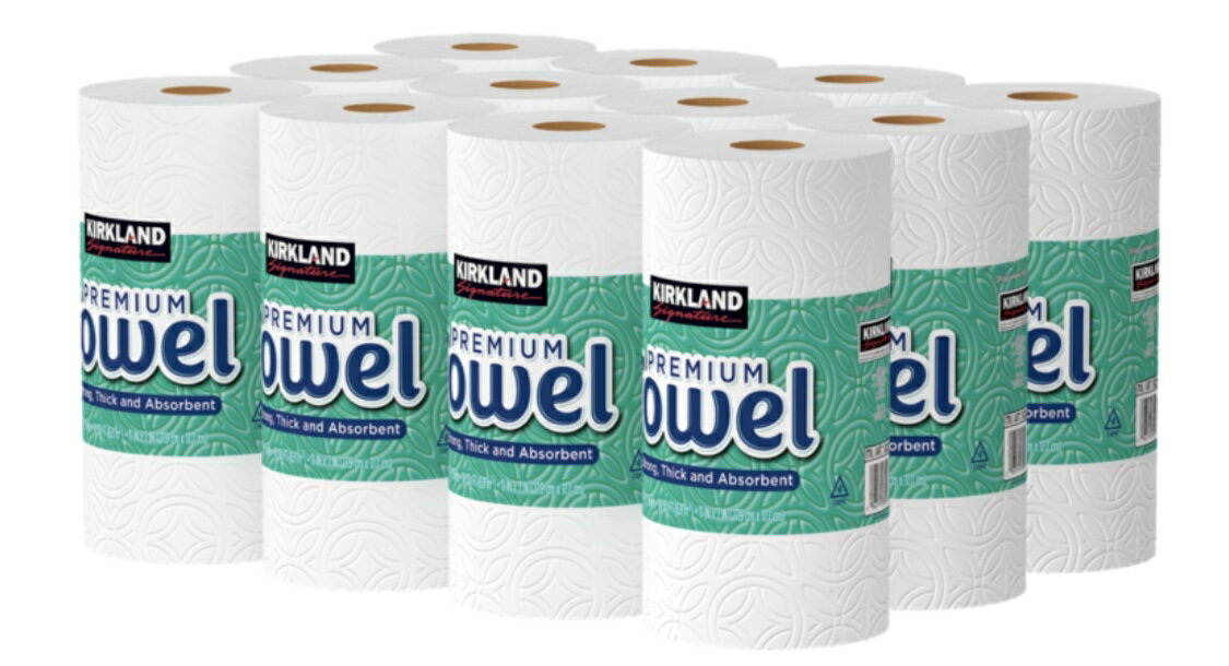 ★6ロール★【送料無料】KIRKLAND　カークランド　ペーパー　タオル　140シート　6ロール　2枚重ね【個別包装】　Paper　Towels 6roll【saitama】【smtb-k】【w3】【コストコ通販】【送料無料：九州・北海道・沖縄・一部離島は対象外】