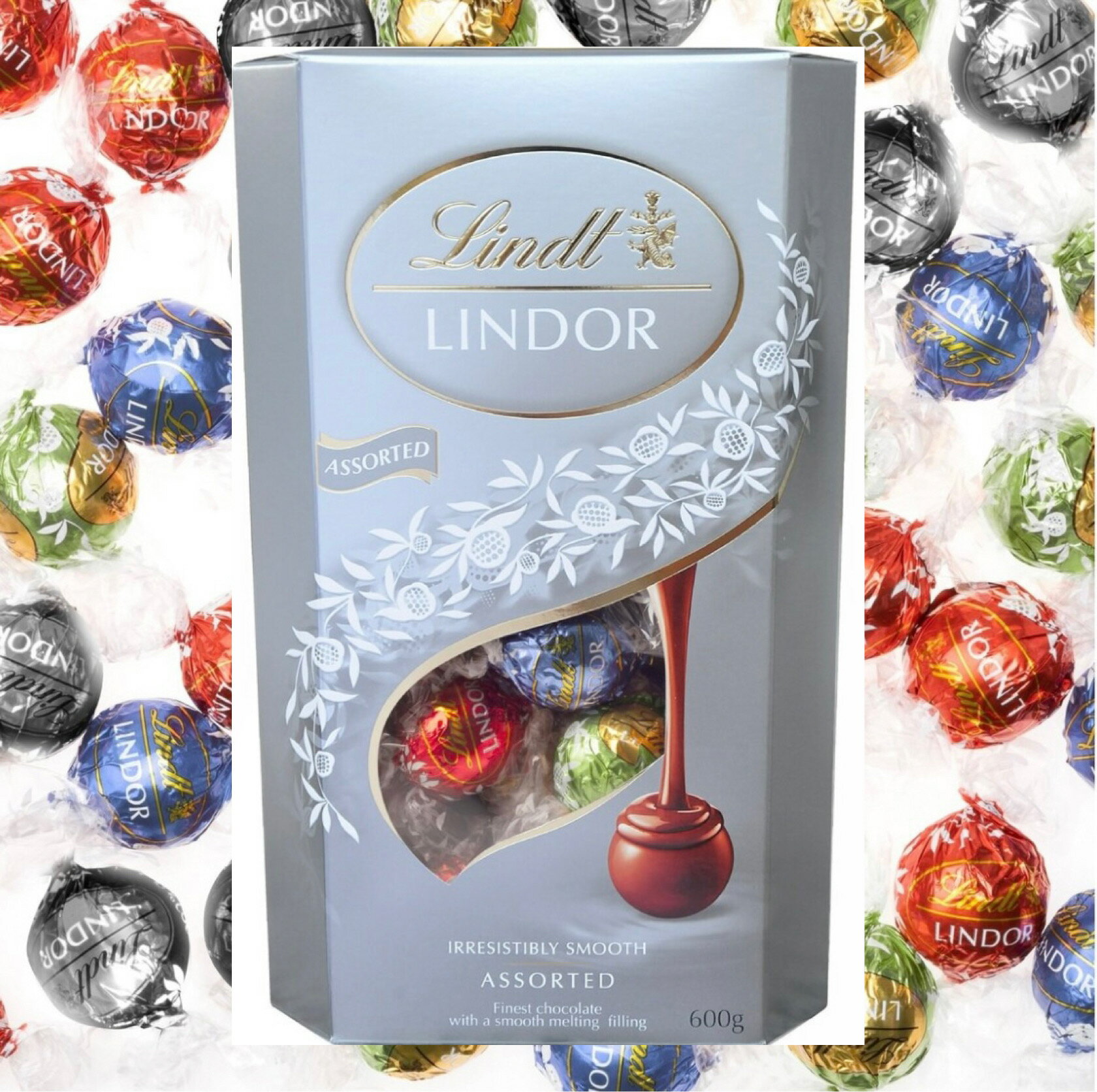 ★シルバー★ 3タイプから選べる★リンツ　リンドール　チョコレート　スイーツLINDT LINDOR トリュフ チョコ 1袋　600g 】ゴールド ピンバレンタイン＃8 佐川